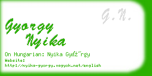 gyorgy nyika business card